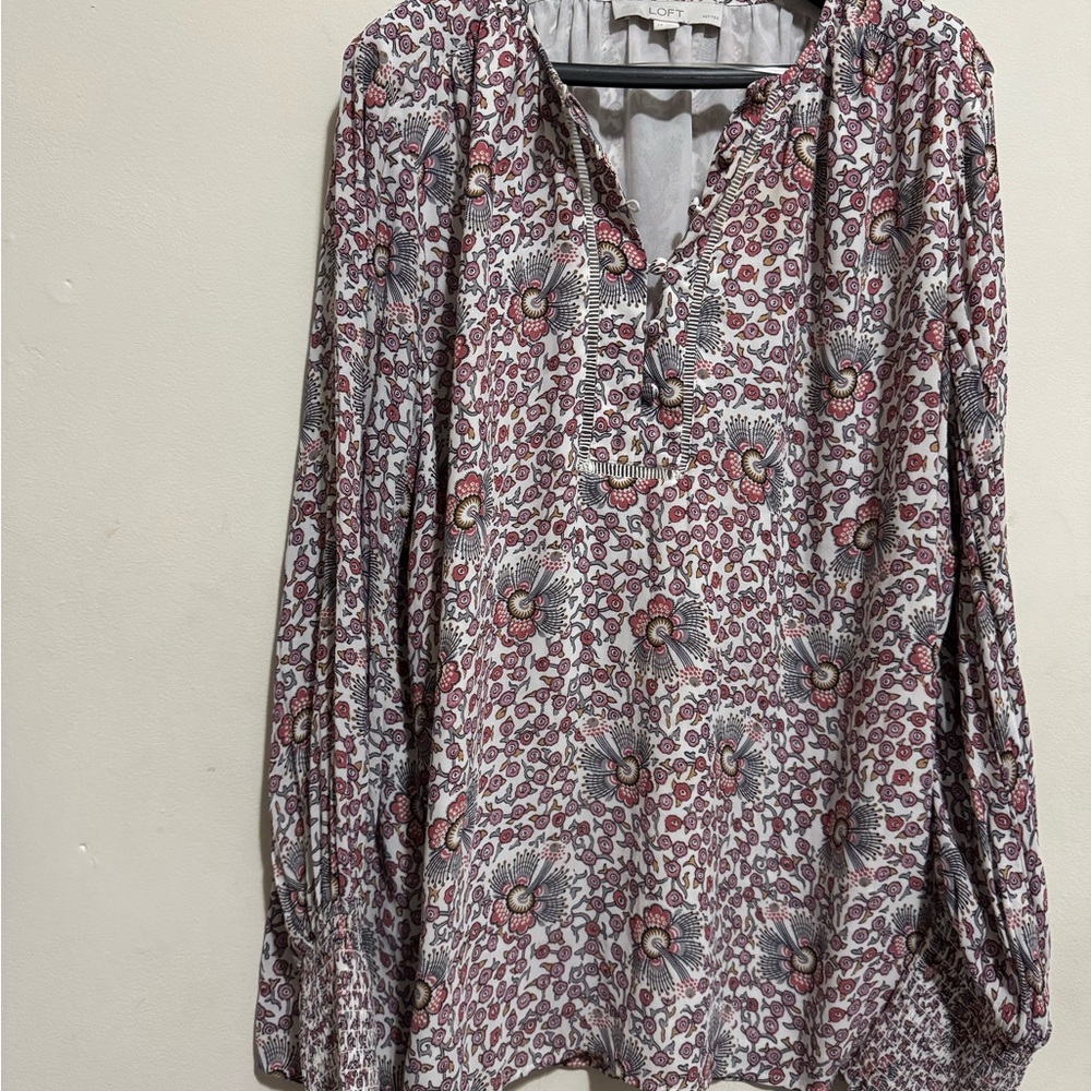 LOFT Floral Blouse